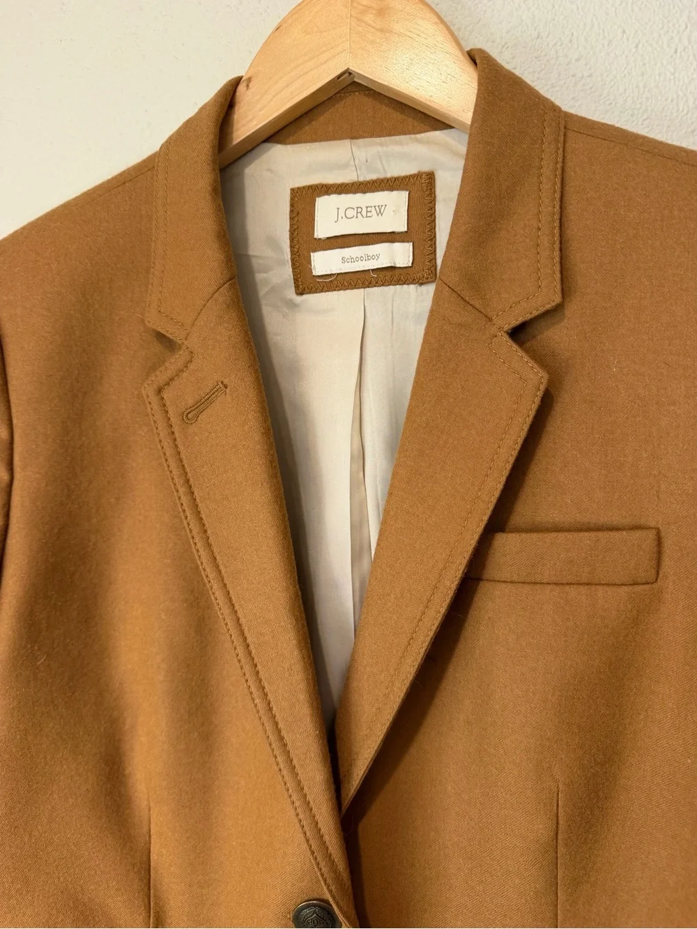 J. Crew Schoolboy Camel Blazer